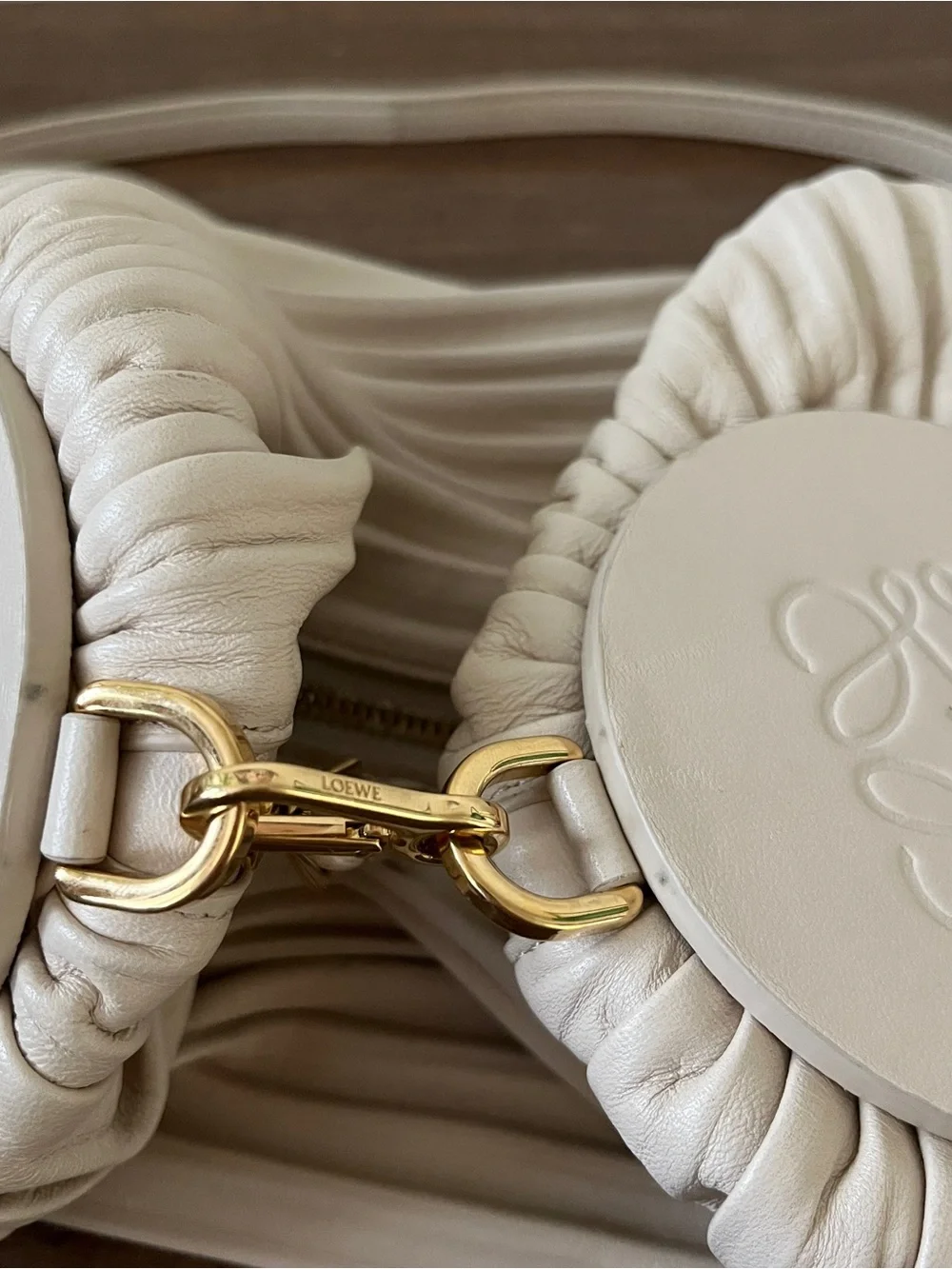 Loewe Bracelet Pouch Bag in Ivory